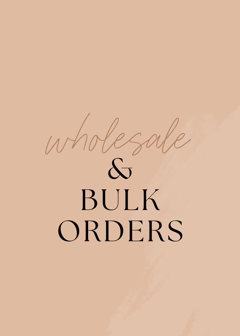 Bulk Order & Wholesale