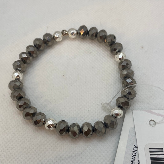 B389-SS  Silver Shimmer Stretch Bracelet