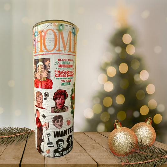 20 oz Tumbler Home Alone Collage