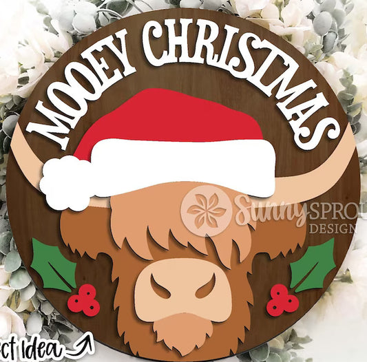 2009 - 3D Round Mooey Christmas