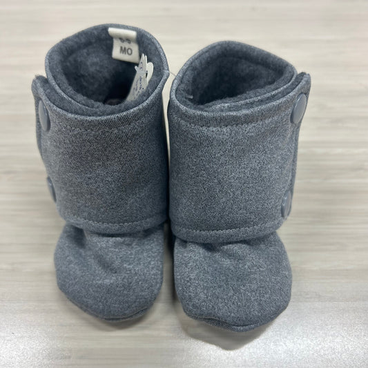 Booties - 6-9mo - Solid Grey