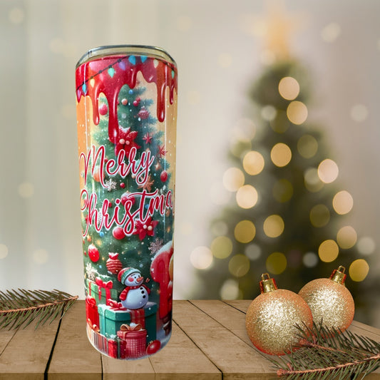 20 oz Tumbler Merry Christmas Winnie The Pooh