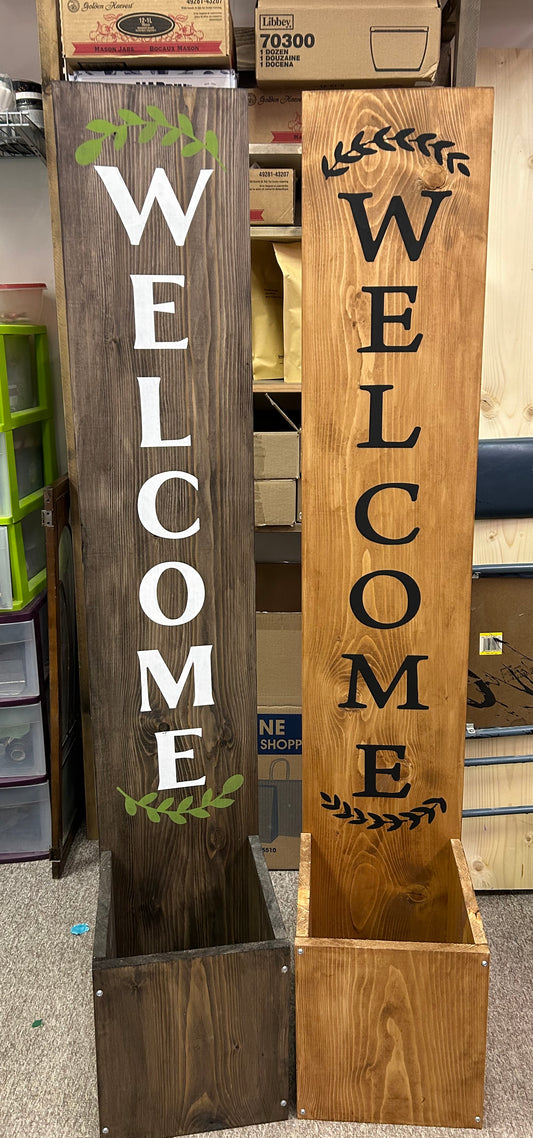 6000 Planter Welcome Sign