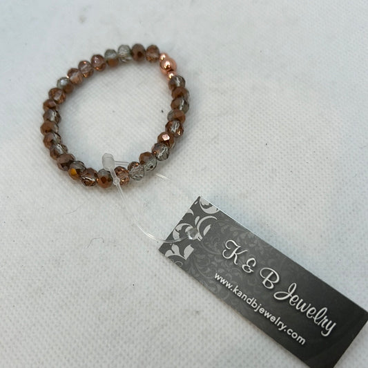 B502-SS Kids- RG Shimmer & RG Beads Stretch Bracelet