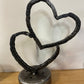 Metal Art Double Heart Standing