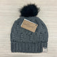 Wheat Sheaf Beanie-Dark Grey