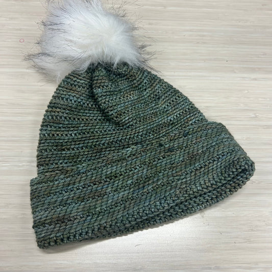 Reversible Beanie-Green Mix