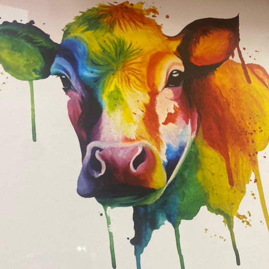 Watercolour Cow Print-8x10”