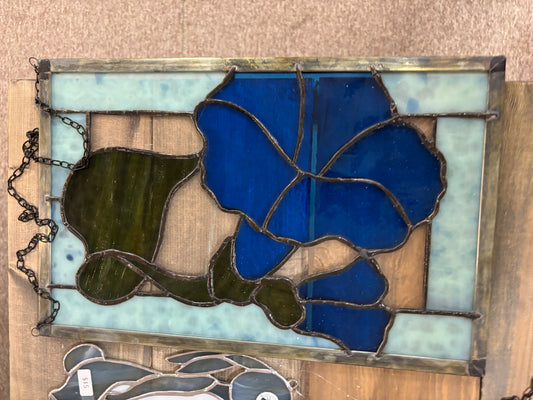 Stained Glass - Large Framed Morning Glory