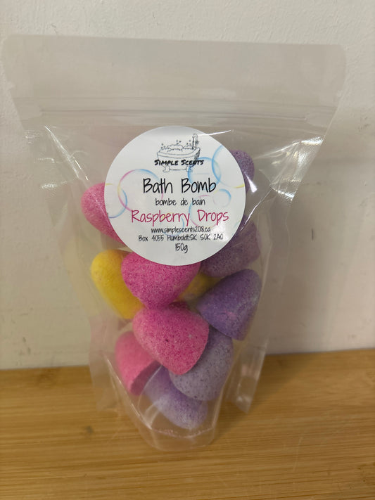 Micro Bath Bombs- Raspberry Drops