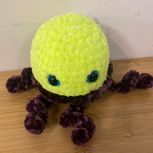 RC Stuffie- Purple/Yellow Octopus