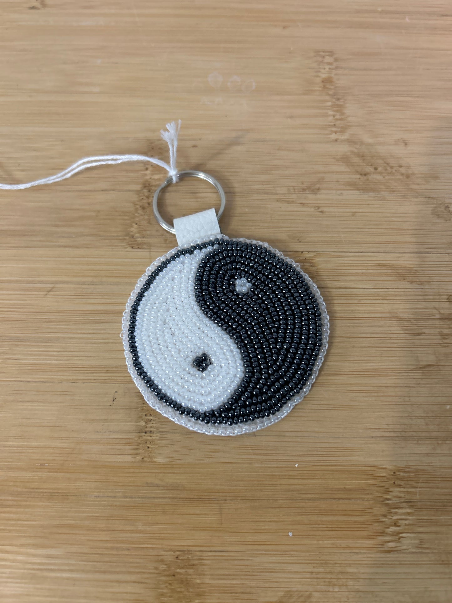 Beaded Keychain - YinYang