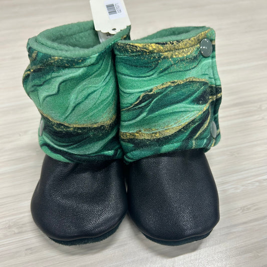 Booties - 12-18mo - Green Marble