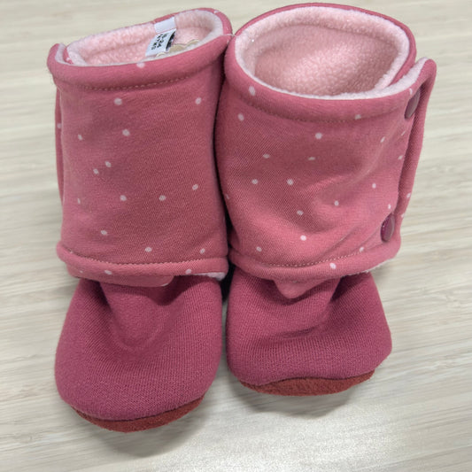 Booties - 18-24mo - Pink Dots