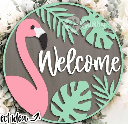 3D PROJECT - Flamingo Welcome