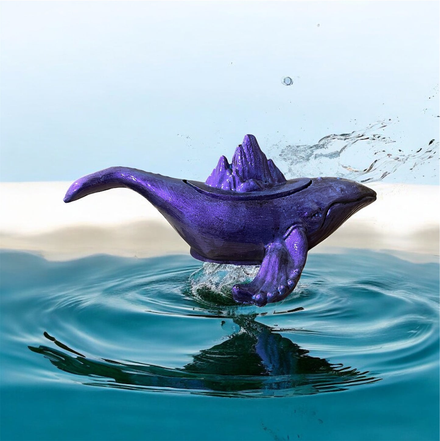 Whale Trinket Box - Purple