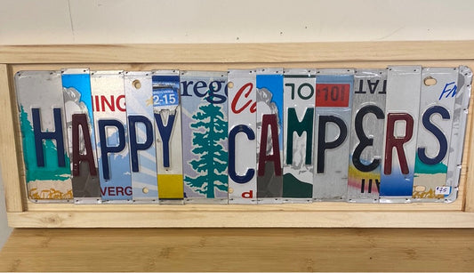 License Plate-Happy Campers
