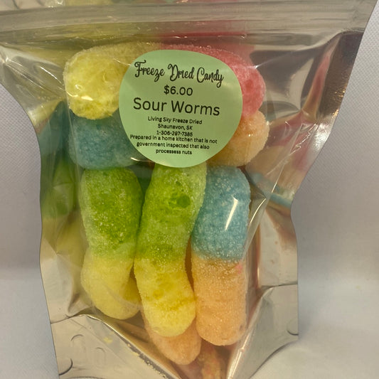 Freeze Dried - Sour Worms
