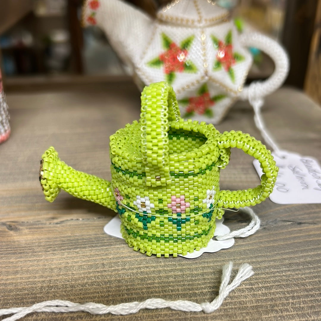 Beaded Watering Can