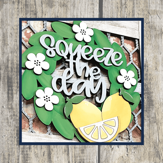 3D PROJECT- Squeeze the Day Wreath