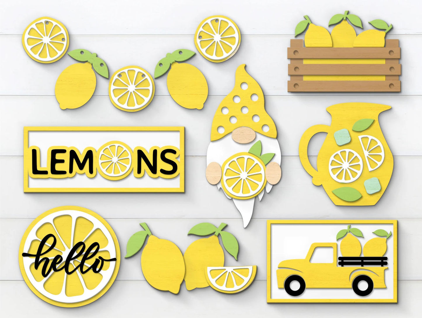 3D PROJECT - Tiered Tray Decor - Lemons