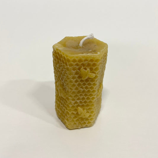 Decorative Pillar Beeswax Candle - 1
