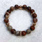 B106-RG Red Pic Jasper & RG Hematite Stretch Bracelet