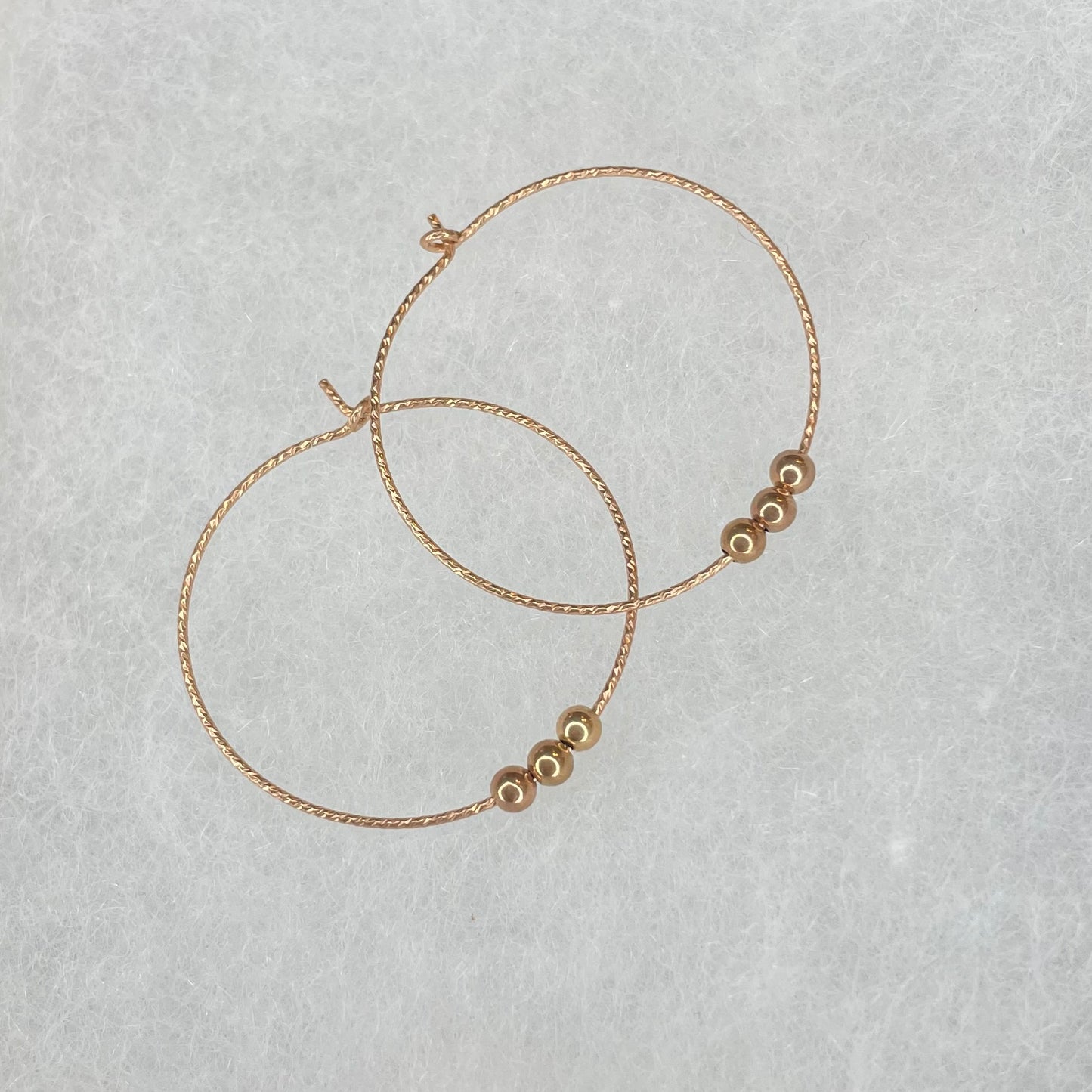 RG Sparkle Hoops/Mini RG Beads Earrings