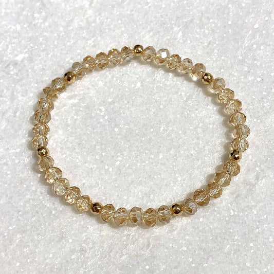 B148-GF Gold Shimmer Stretch Bracelet - 1