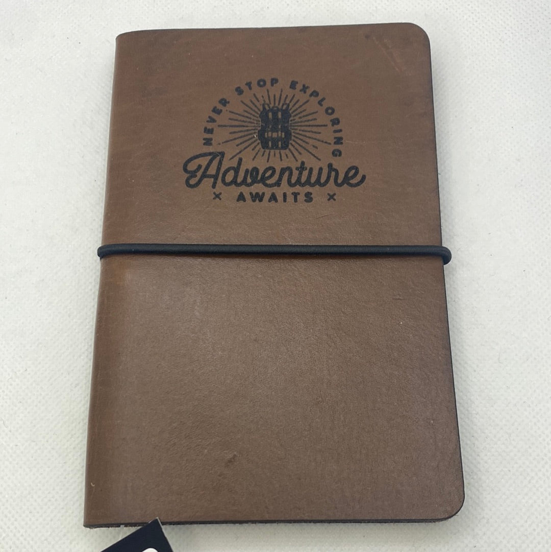 Brown Notebook- Adventure Awaits