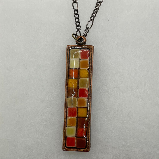 Copper Mosaic Necklace
