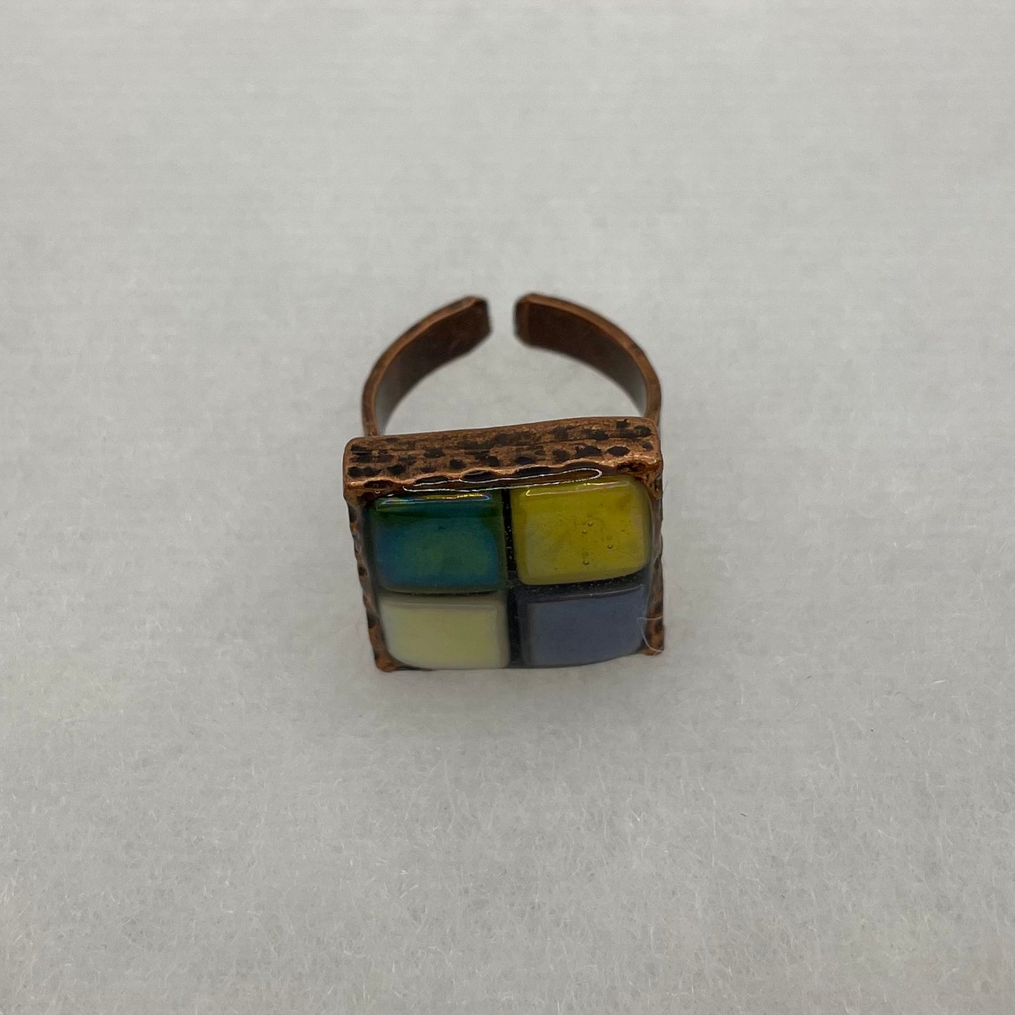 Copper Mosaic Ring
