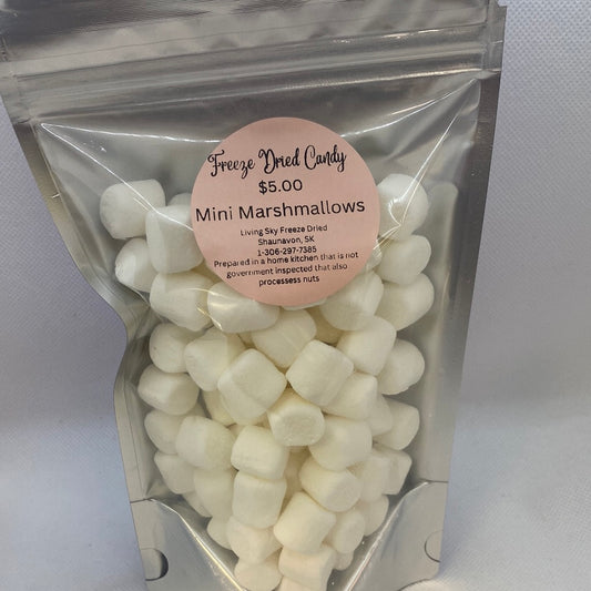Freeze Dried - Mini Marshmallows- White