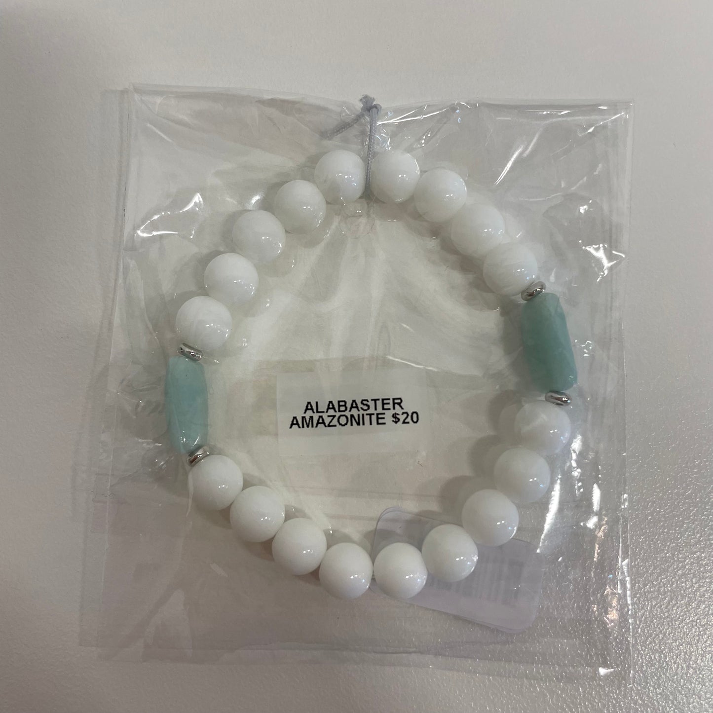 Alabaster Amazonite Gemstone Bracelet